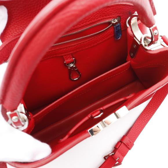Louis Vuitton red leather Capucines handbag - Picture 3 of 7